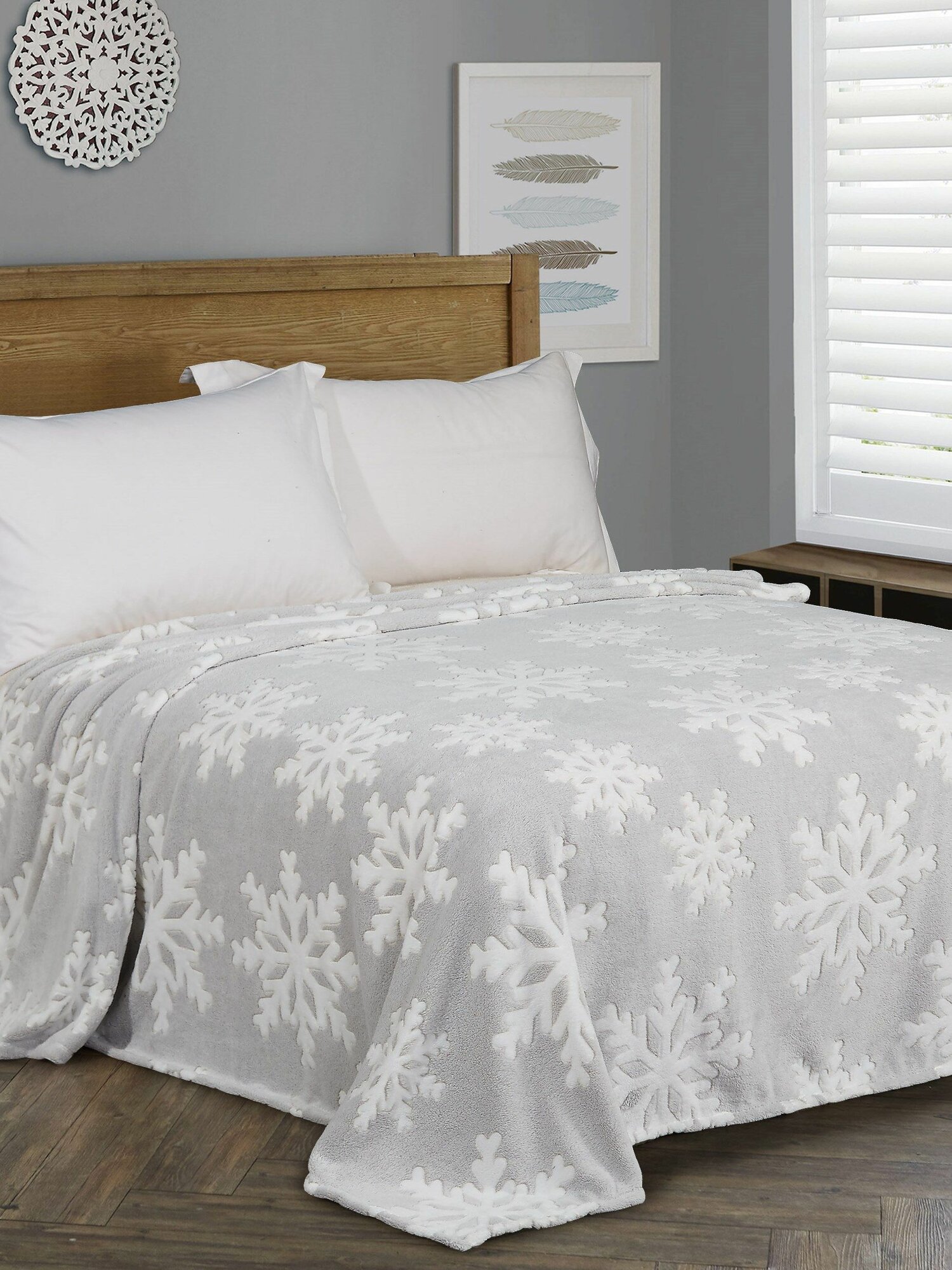 Плед 200х180 см покрывало на кровать евро велсофт накидка на диван 200 на 180 пушистый теплый