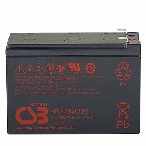 Аккумуляторная батарея CSB HR1234W F2