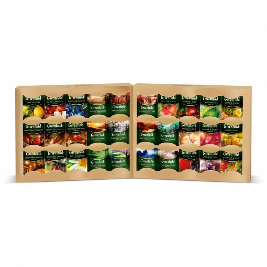 Подарочный набор Чай в пакетиках Greenfield Premium Tea Collection, 30 видов, 120 шт — фото 1