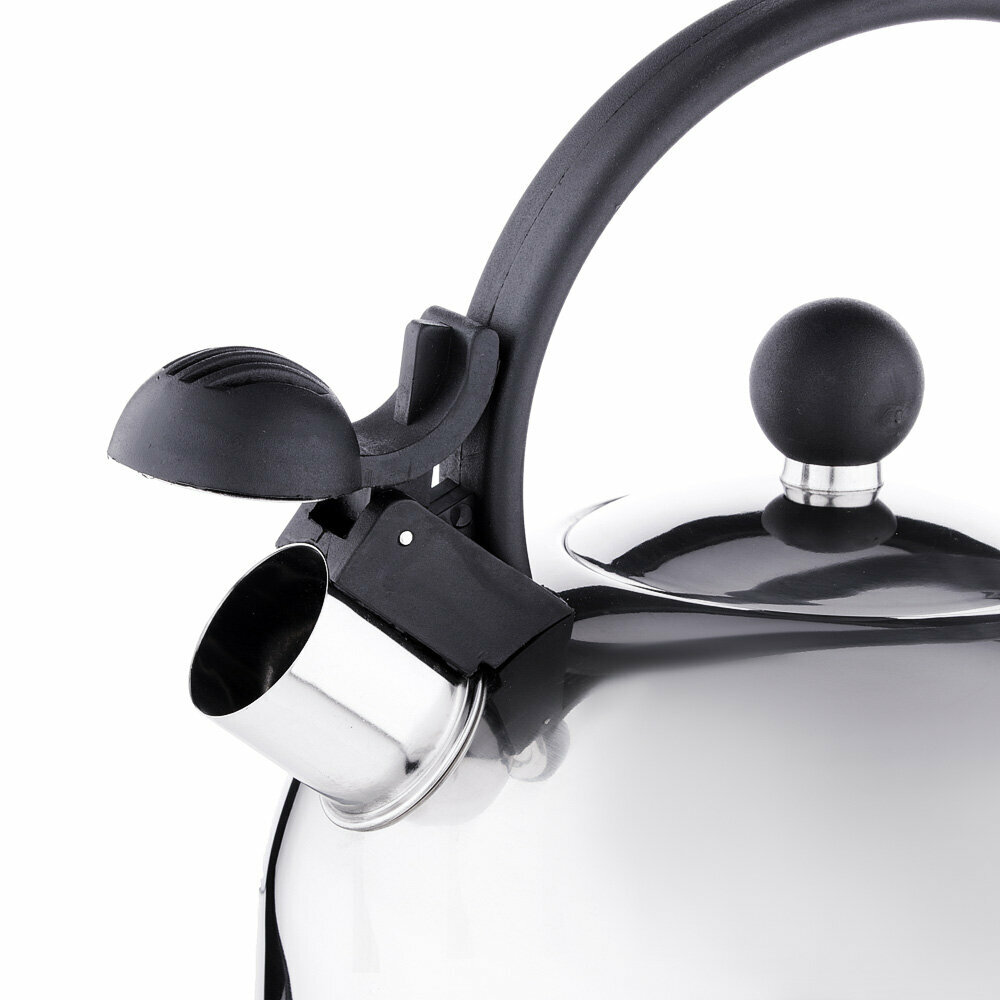 Чайник стальной, 2.5 л со свистком Vetta, фиксированная ручка — фото 1