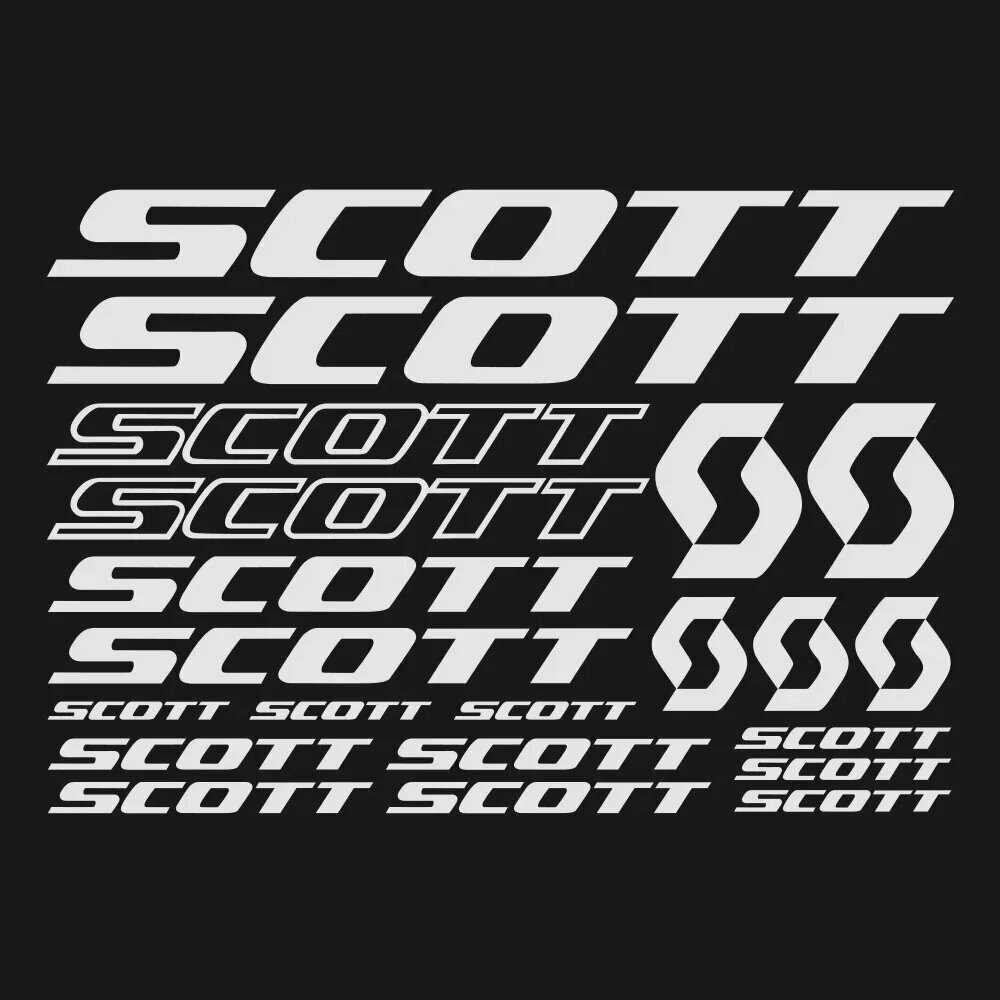 21 шт. велосипедные наклейки для Scott Bike, наклейки на раму, наклейки, лист, велосипедные наклейки для автомобиля, автомобильные аксессуары, украшение, 32 см * 22 см, Серебристый