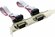 Планка портов 2 x RS232 (DB9M), кабель 28 см (ORIENT C088)