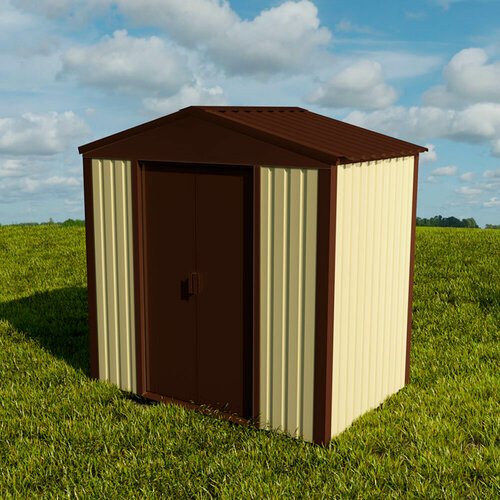 Изображение товара Хозблок для дачи сборно-разборный из металла, 2 х 1,2 х 2 м, 1014/8017