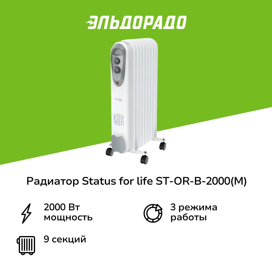Радиатор STATUS for life ST-OR-B-2000(M)