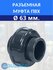 Муфта разъемная D32 ПВХ CORAPLAX