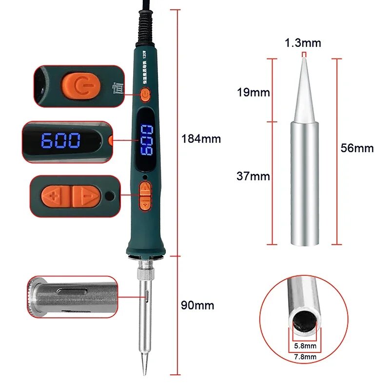 Электрические Паяльники Электрический паяльник BEAMNOVA 220 В 120 Вт, Only Welding Pen-B, EU