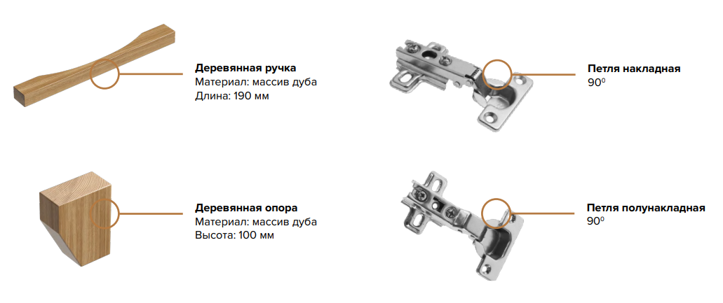 Комод МиФ Ирис 1200, ЛДСП, 120х44,5х83,6 см, с тремя дверками — фото 1