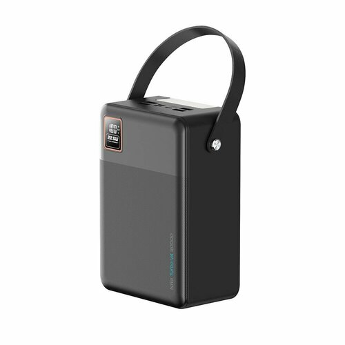 Внешний аккумулятор NRG Turbo V4 80000 мА-ч, дисплей, powerbank черный, Deppa, 33687