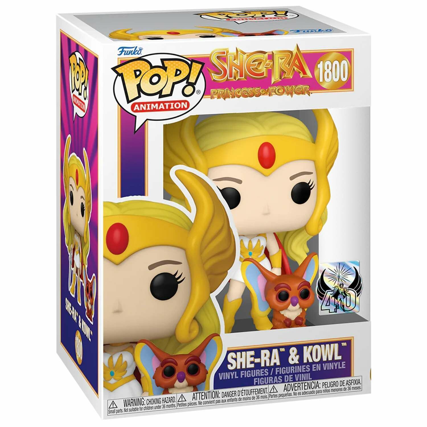 Фигурка Funko POP! Animation She-Ra Princess of Power 40Th She-Ra & Kowl (1800) 83499 — фото 1