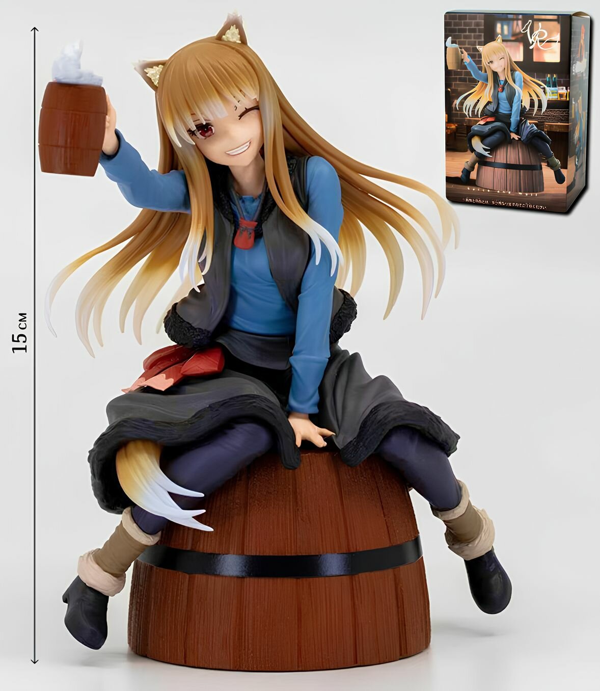 Фигурка Волчица и пряности Холо / Spice and Wolf Holo (15см)