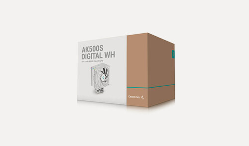 Изображение товара Кулер для процессора DEEPCOOL AK500S DIGITAL WH Белый, с датчиком температуры, на сокет AM4, AM5, LGA 1200, LGA 1700