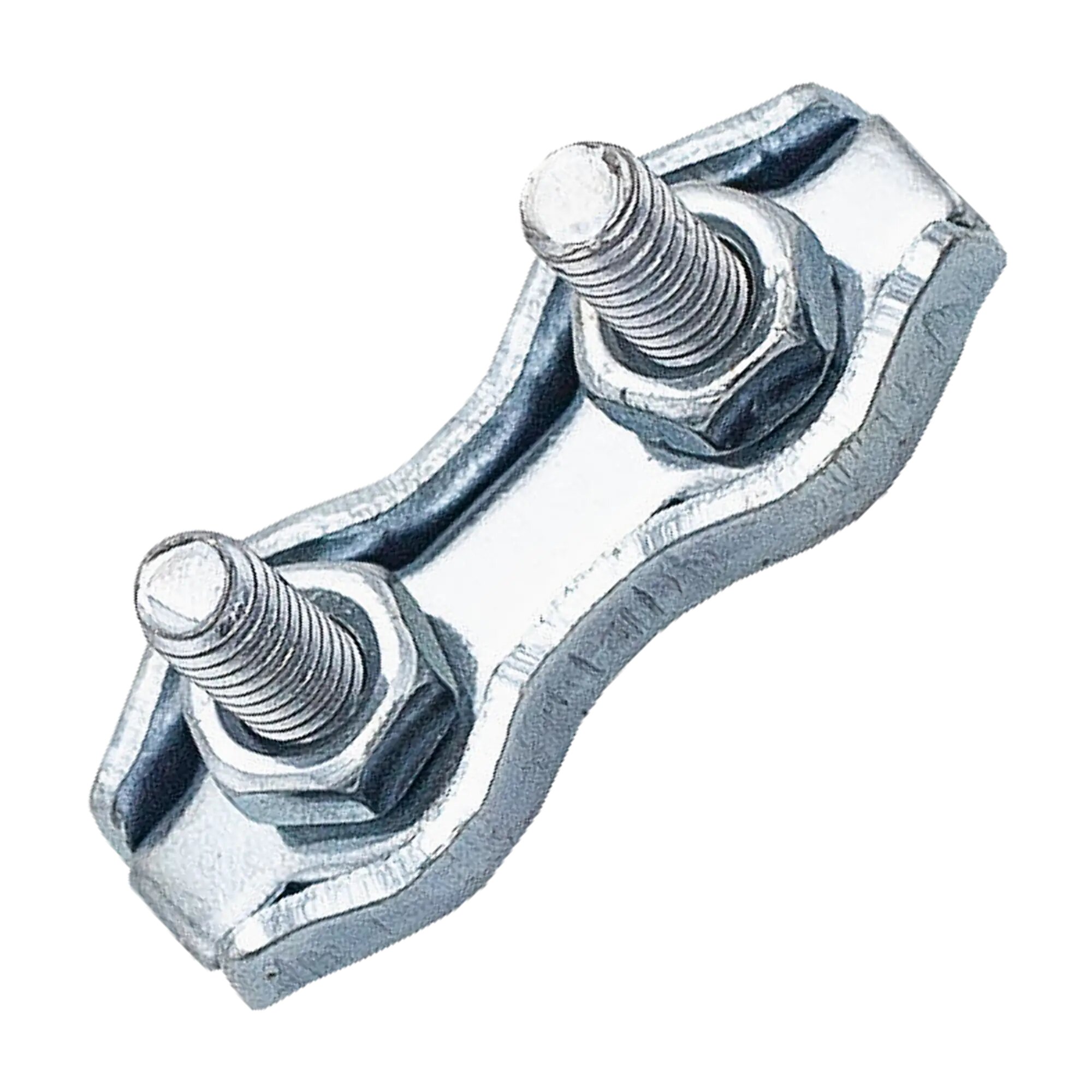 Зажим для троса Duplex 2 мм сталь оцинкованная 2 шт.