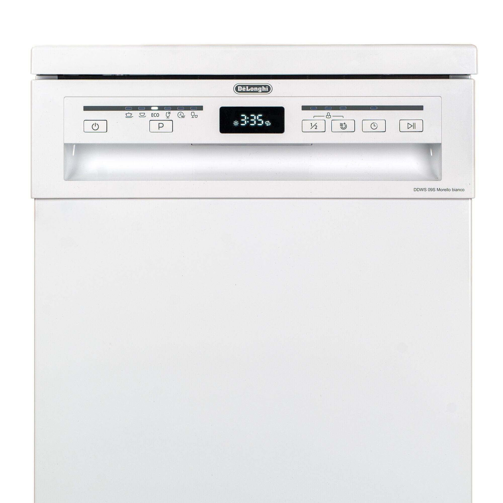 Отдельностоящая посудомоечная машина 45 см De'Longhi DDWS 09S Morello blanco (2025 г.), Автооткрытие двери, Турбосушка — фото 1