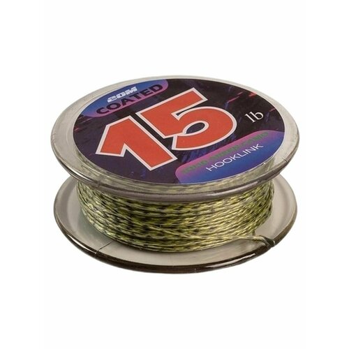 Поводковый материал карповый в оплетке 20 м 15 LBS светлый