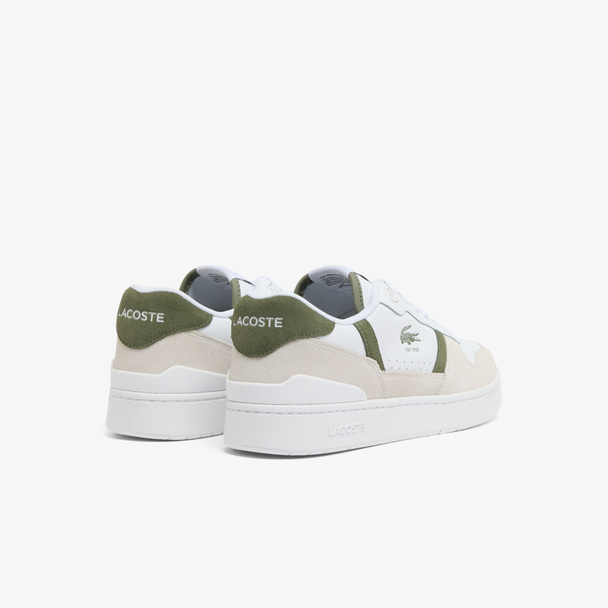 Кеды LACOSTE, размер 7,5 UK, белый — фото 1