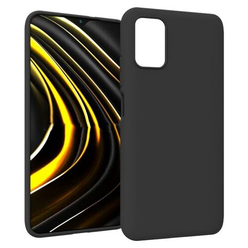 фото Чехол панель-накладка mypads для xiaomi poco m3 ультра-тонкая полимерная из мягкого качественного силикона черная