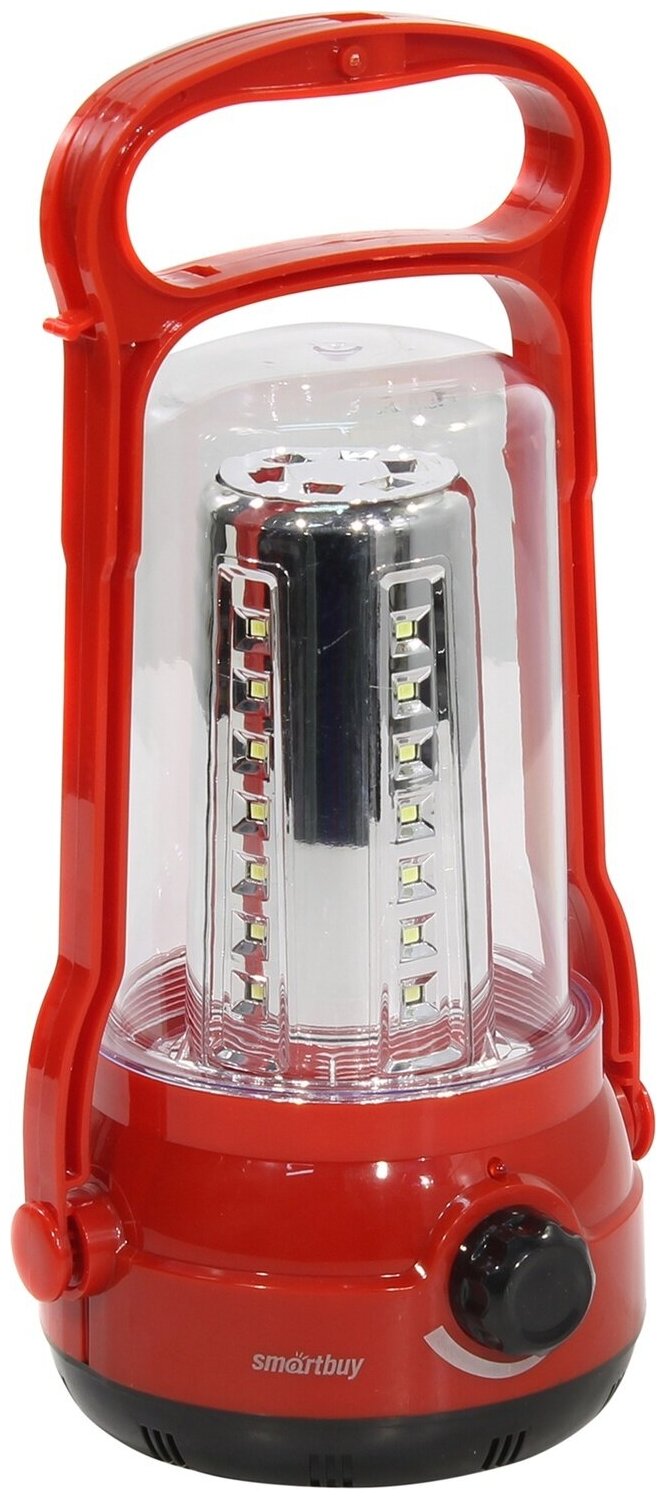 Smartbuy фонарь кемпинговый SBF-36-R (акк. 4V 2.5 Ah) 41св/д, красн/пласт+металл, з/у 220V