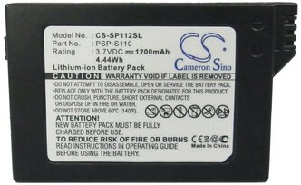 Cameron Sino Аккумулятор CS-SP112SL для Sony Playstation Portable Slim & Lite (PSP-S110) черный