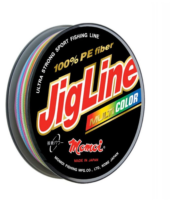 Плетеный шнур Jigline Multicolor 100 м, 0,08 мм