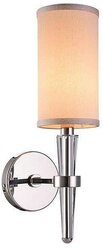 Настенный светильник Newport 3151/A, E14, 60 Вт, кол-во ламп: 1 шт., цвет арматуры: никель, цвет плафона: бежевый