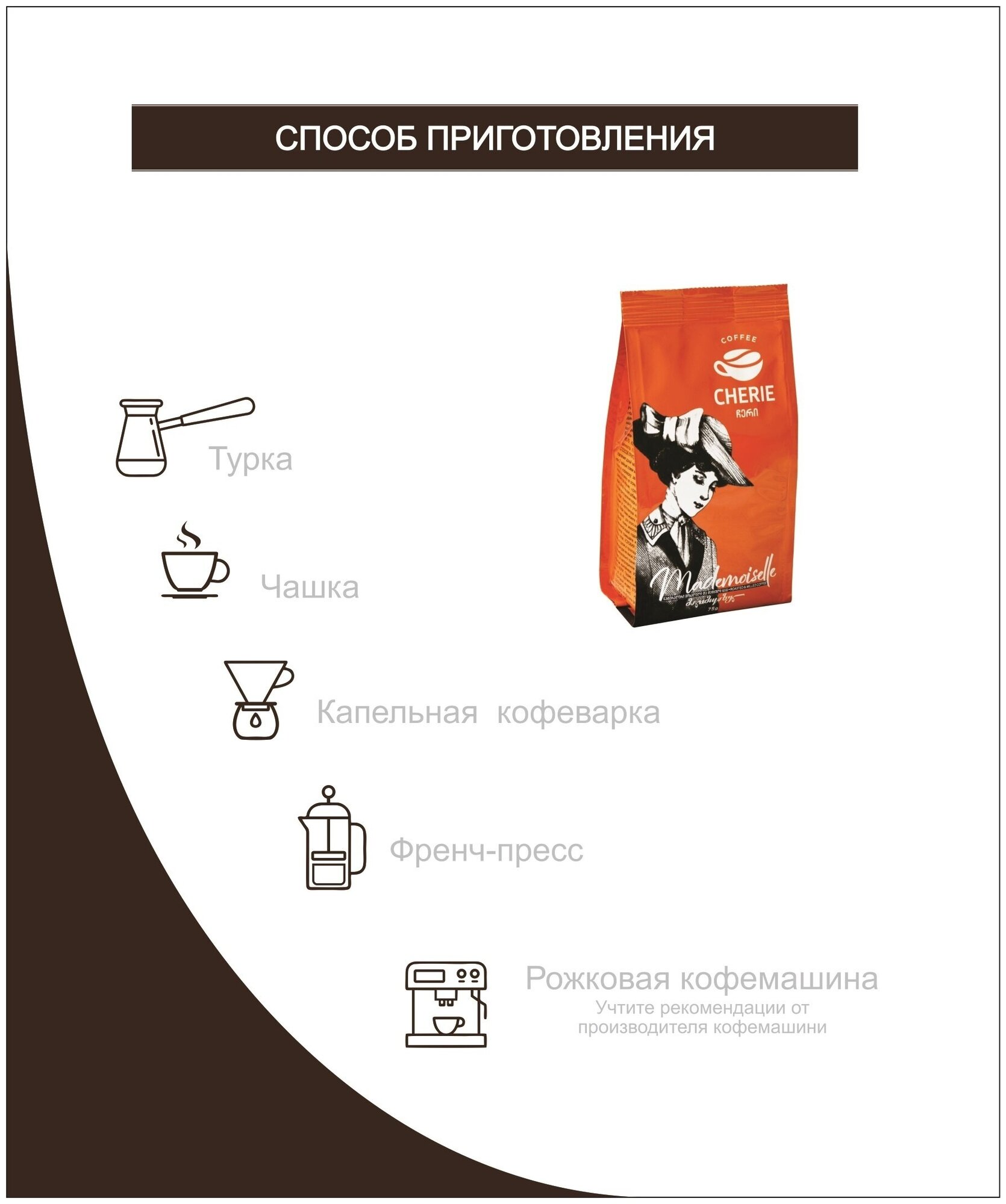 Натуральный молотый кофе чери мадмуазель 75 гр - фотография № 11
