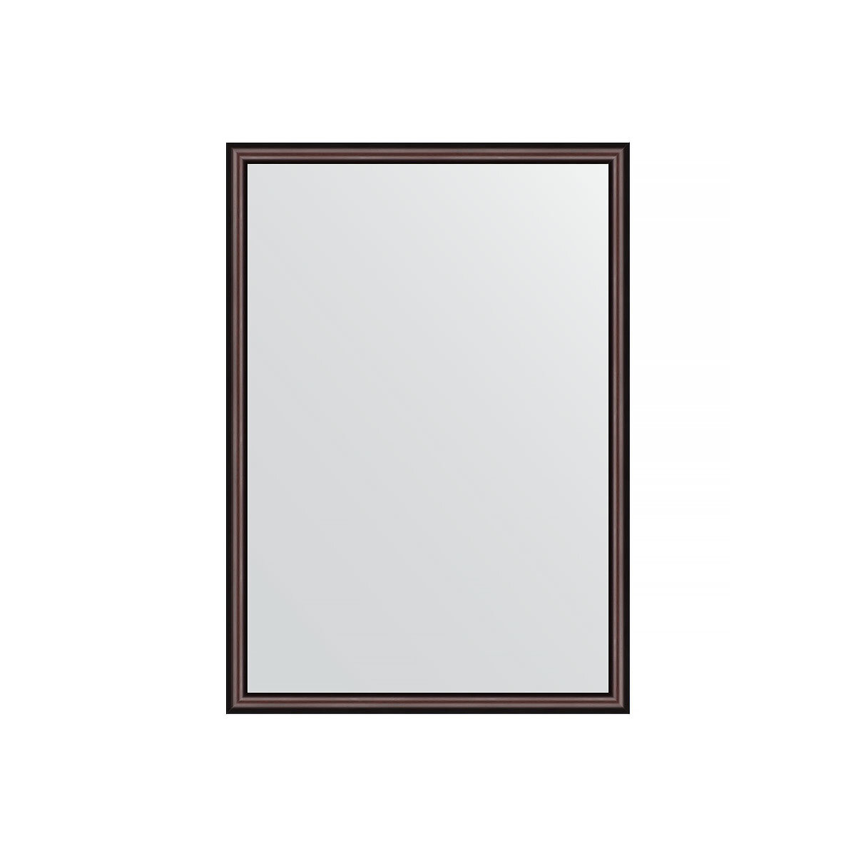Зеркало настенное EVOFORM в багетной раме махагон, 48х68 см, для гостиной, прихожей, кабинета, спальни и ванной комнаты, BY 0621