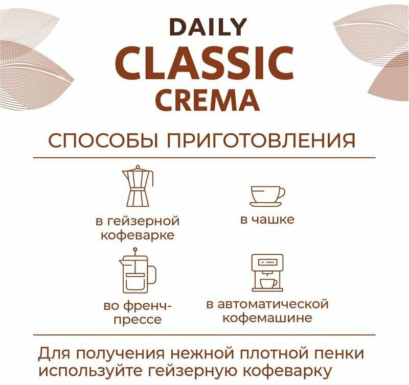 Кофе в зернах Poetti Daily Classic Crema 1кг ООО Милфудс - фото №9