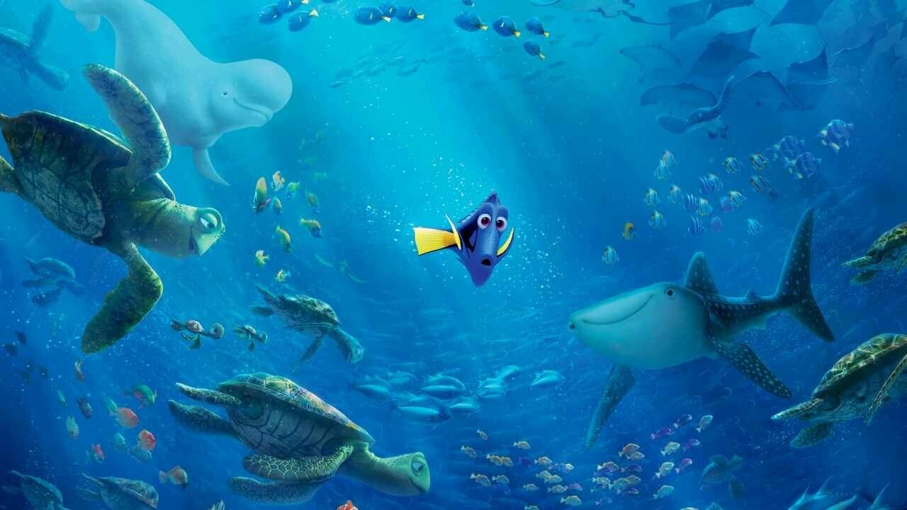 Картина на холсте 60x110 Альянс Лес "Dory finding" на подрамнике / интерьер/ декор