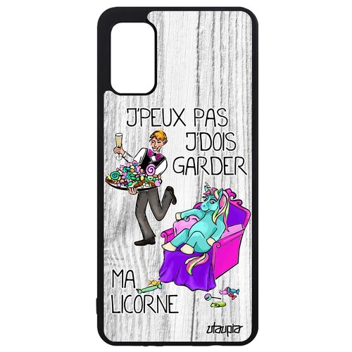 фото Чехол на galaxy a41, "не могу - сижу с единорогом!" карикатура комикс utaupia
