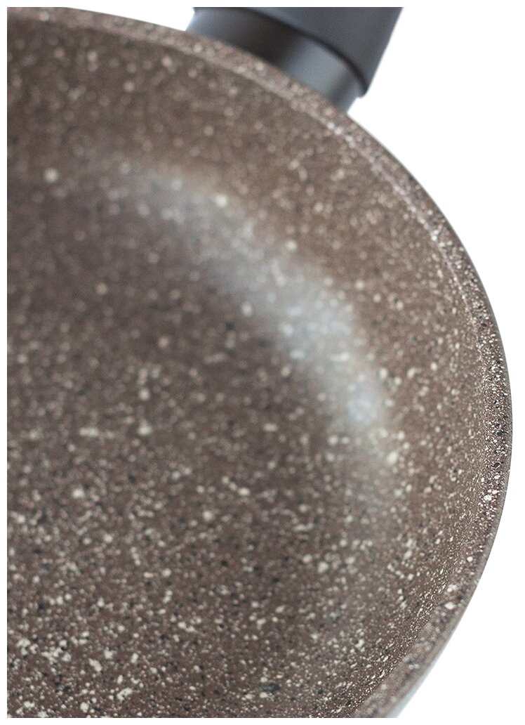 Сковорода универсальная Tima Art Granit 24 см светло-коричневый AT-1124 - фото №7