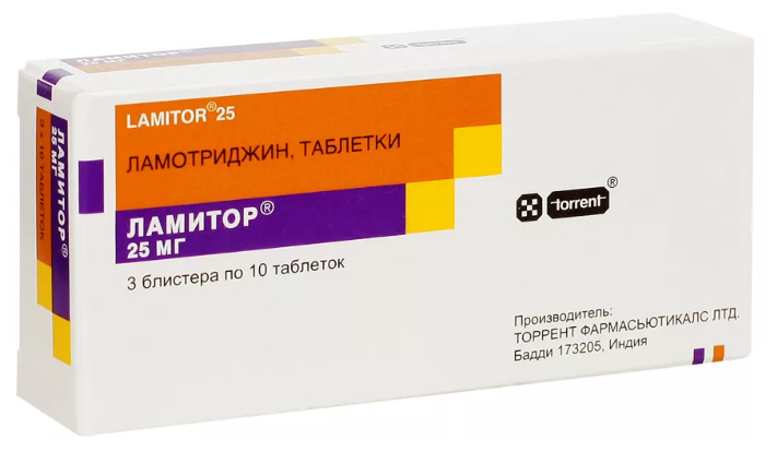 Ламитор таб., 25 мг, 30 шт.