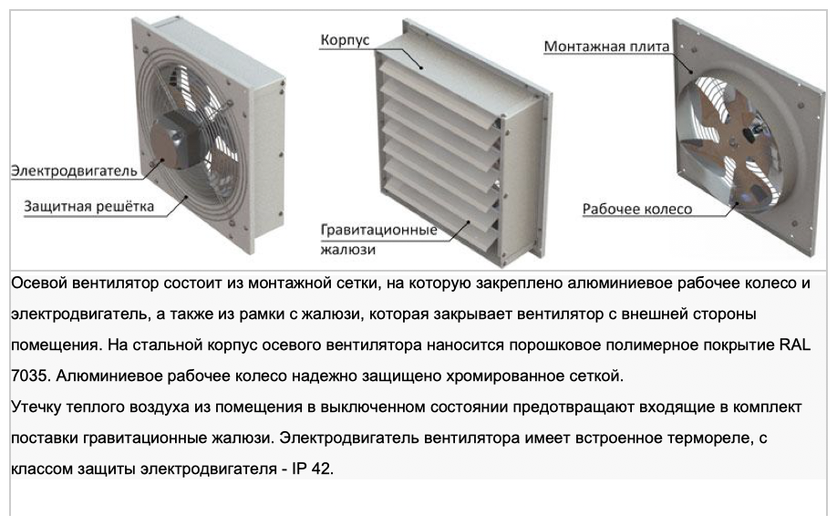 Вентилятор осевой вытяжной ВО-2,0 - фотография № 3