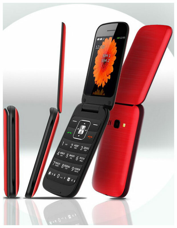 Мобильный телефон teXet TM-422 Гранатовый - фото №16