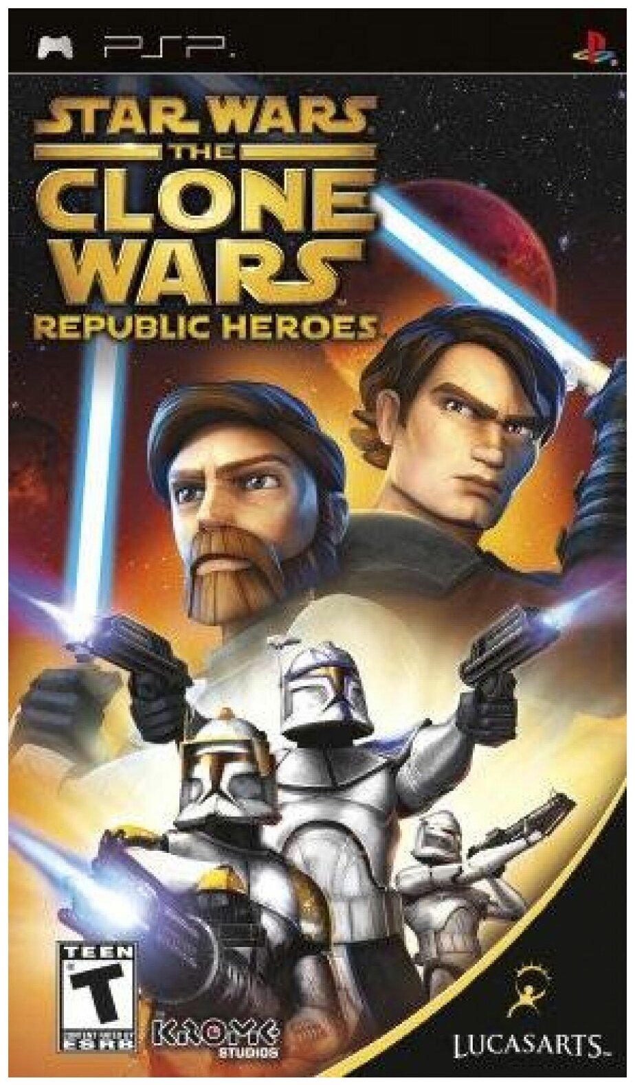 Star Wars The Clone Wars Republic Heroes (PSP, Новая)