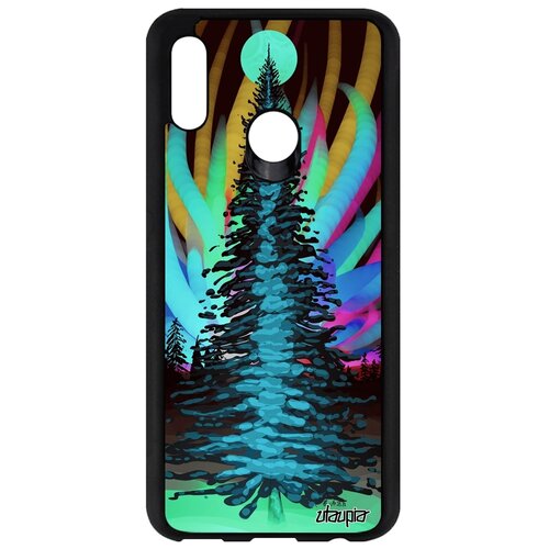 фото Чехол для huawei p smart 2019, "зимняя ель" ночь лес utaupia