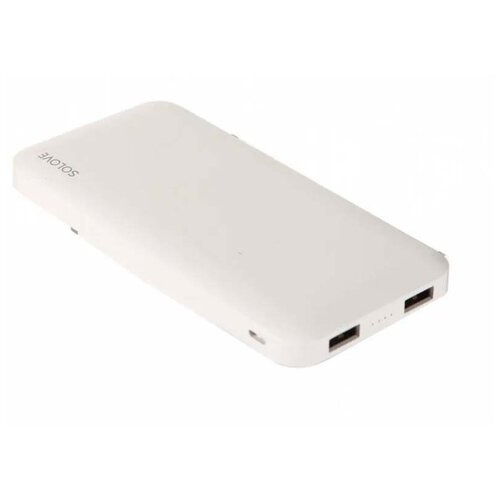 фото Внешний аккумулятор power bank xiaomi (mi) solove 10000mah type-c с 2xusb выходом, кожаный чехол (001m+ beige), бежевый