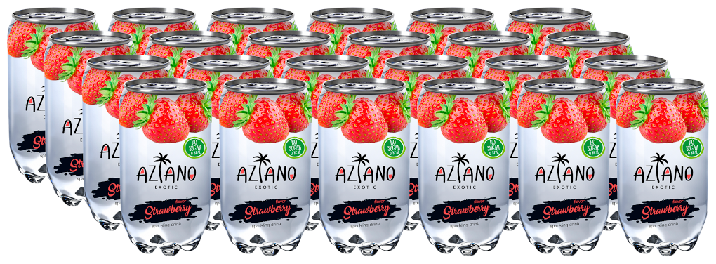 Aziano Strawberry (Клубника) 0,35л./12шт. Азиано - фотография № 1