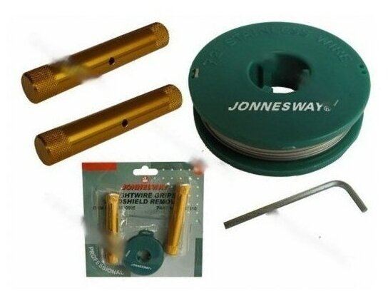 Инструмент для демонтажа лобовых стекол шнур из нерж стали jonnesway