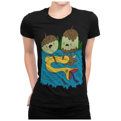 фото Футболка dream shirts рок-футболка принцессы бабл гам женская xs черная