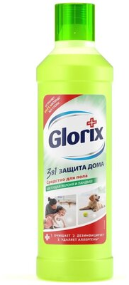 Чистящее средство для мытья пола Glorix Цветущая яблоня удаляет бактерии и препятствует налипанию пыли, 1 л