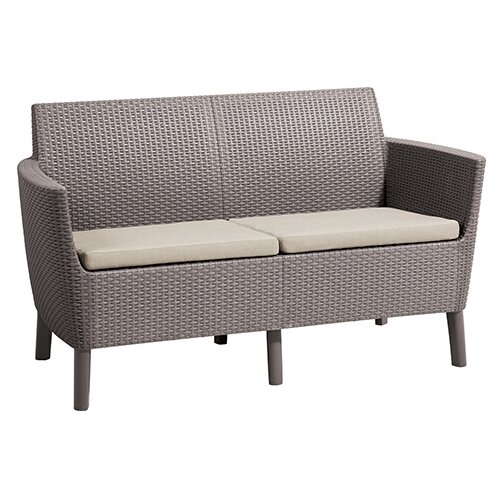 Диван KETER Salemo 2 Seater Sofa, 17209038 капучино/песок