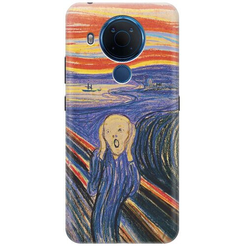 фото Cиликоновый чехол на nokia 5.4 / нокиа 5.4 с принтом "крик" gosso