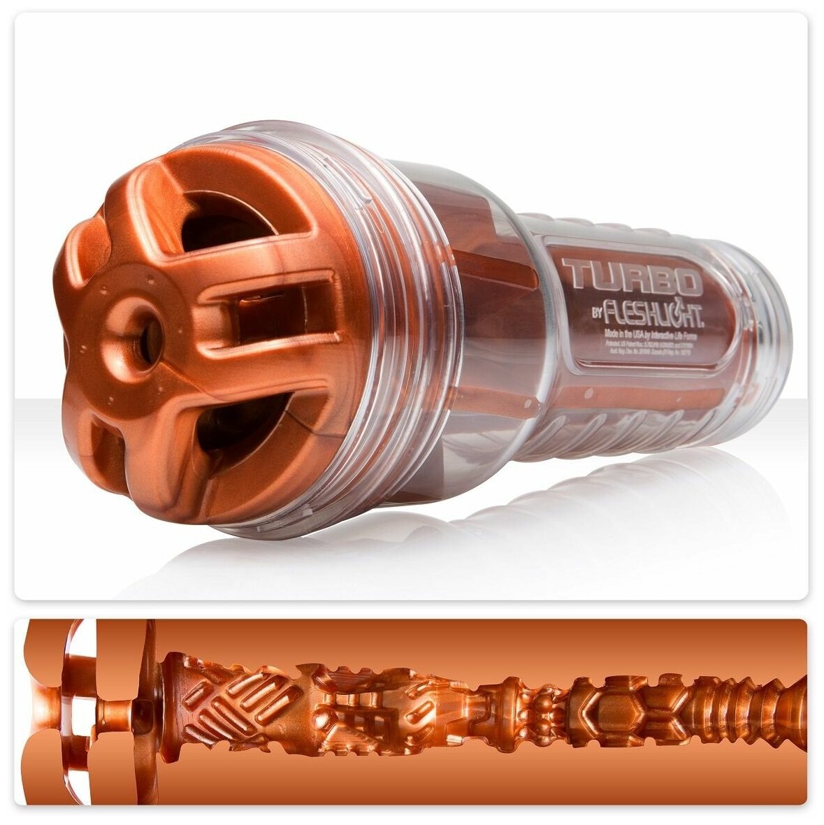 FleshLight Мастурбатор Fleshlight Turbo - Ignition Copper, коричневый.