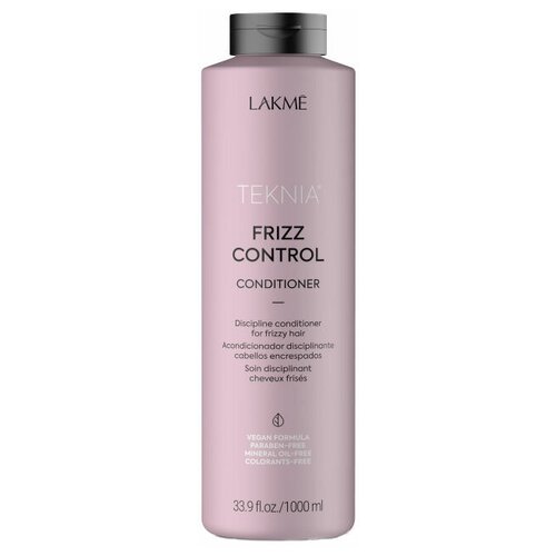 Купить Lakme кондиционер Teknia Frizz Control дисциплинирующий для непослушных или вьющихся волос, 1000 мл