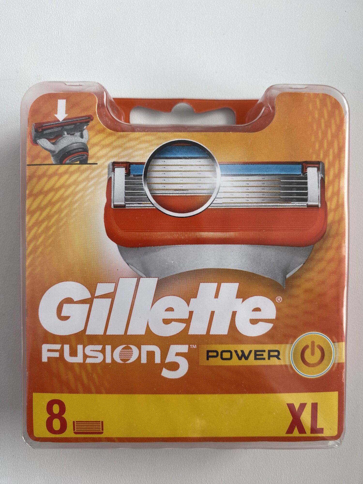 Сменные Кассеты Для Мужской Бритвы Gillette Fusion5 Power, с 5 лезвиями, c точным триммером для труднодоступных мест, для гладкого бритья надолго, 8 шт - фотография № 17