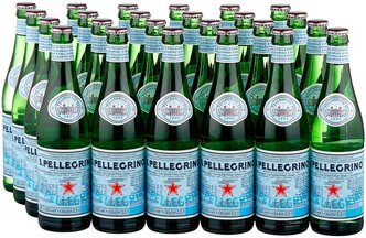 Минеральная вода S. Pellegrino газированная, стекло, 24 шт. по 0.5 л