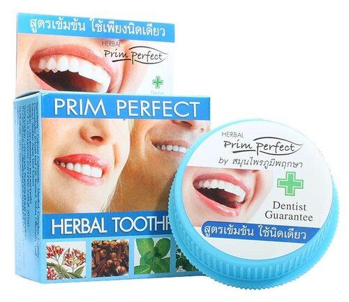 Зубная паста Prim Perfect Herbal Toothpaste, 25 мл, разноцветный