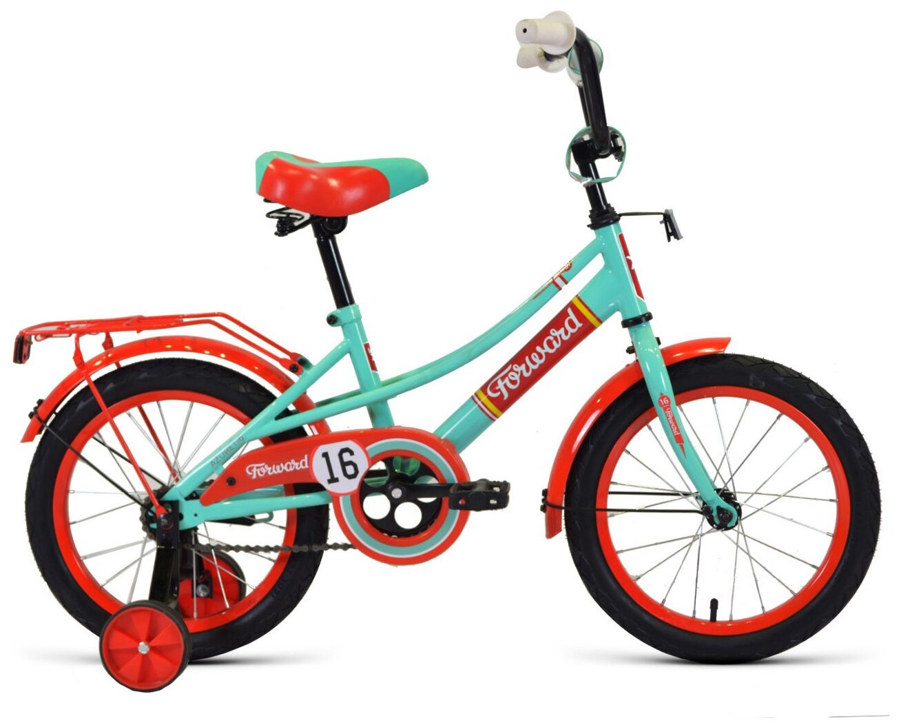 Детский велосипед Forward Azure 16 (2021) 16 Зелено-красный