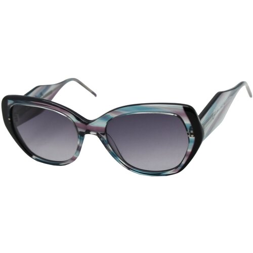фото Солнцезащитные очки enni marco, бабочка, с защитой от уф, градиентные, для женщин, серый