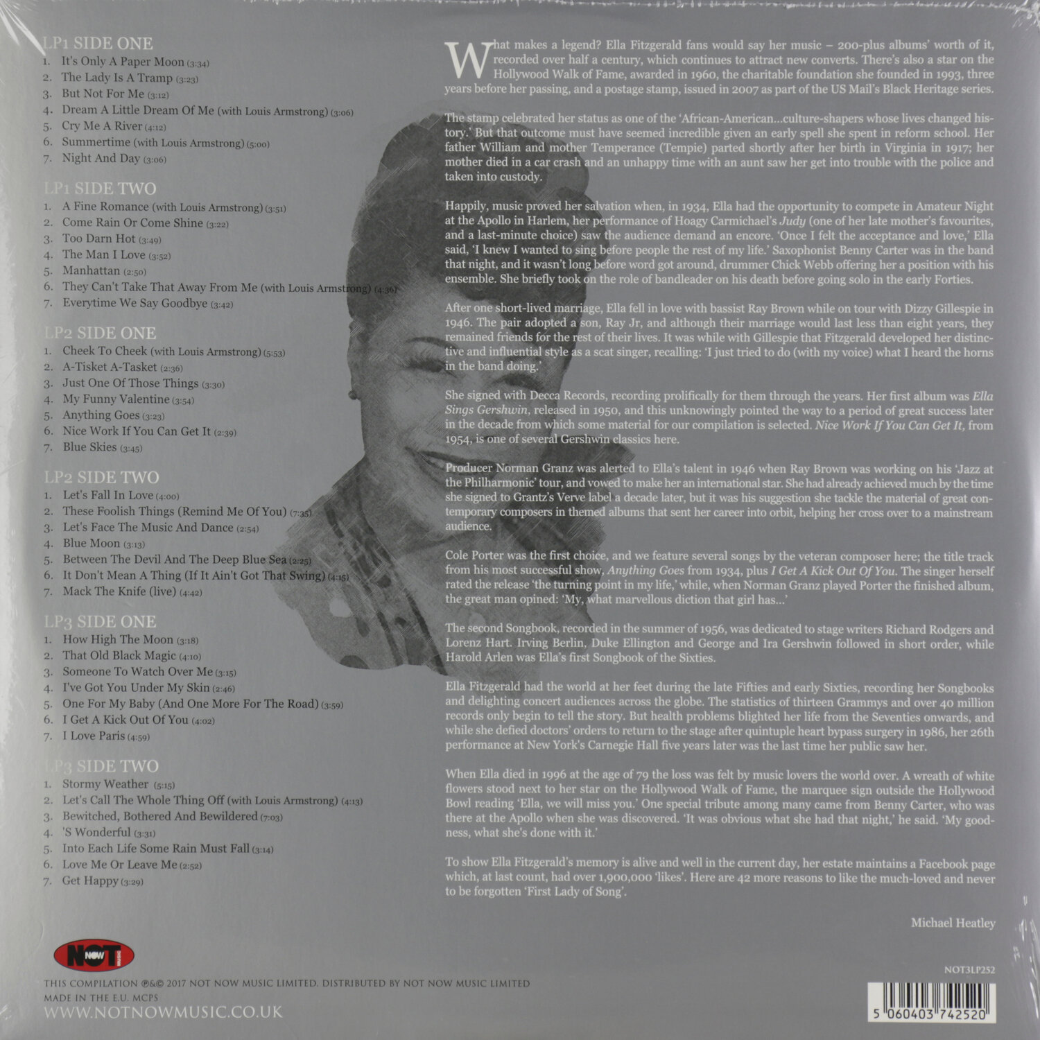 Виниловая пластинка EU Ella Fitzgerald - The Platinum Collection (Colored Vinyl)(3LP)